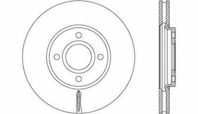OPEN PARTS bda277720 -  Тормозной диск